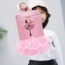 Girl Ergonomic Bow Tie Ballet Backpack Adjustable Lace Dance Bag (Pink) Newly