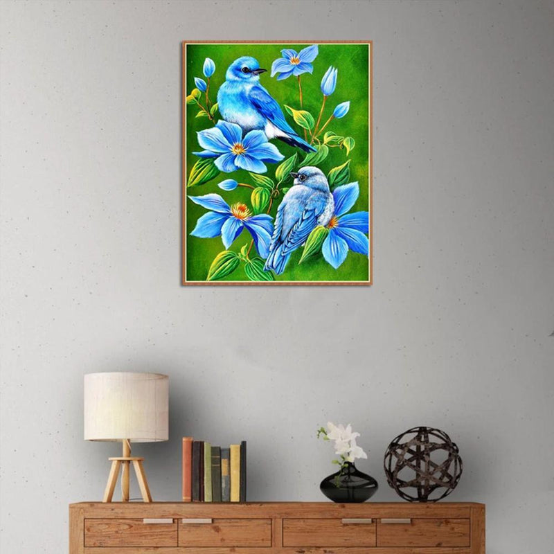 Birds Round Diamond Painting DIY Embroidery Kits Cross Stitch Home Decor