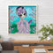 DIY Diamond Painted Kimono Girl Partial Special Rhinestone Set