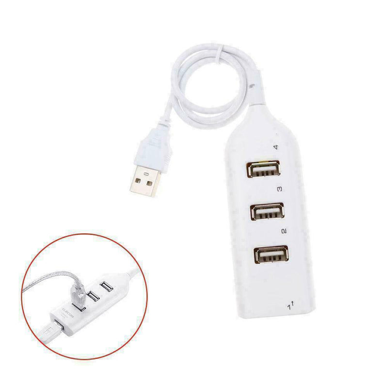 High Speed 4 Port USB HUB 2.0 Multi Splitter Expansion Laptops Desktop S0D4 I0N4