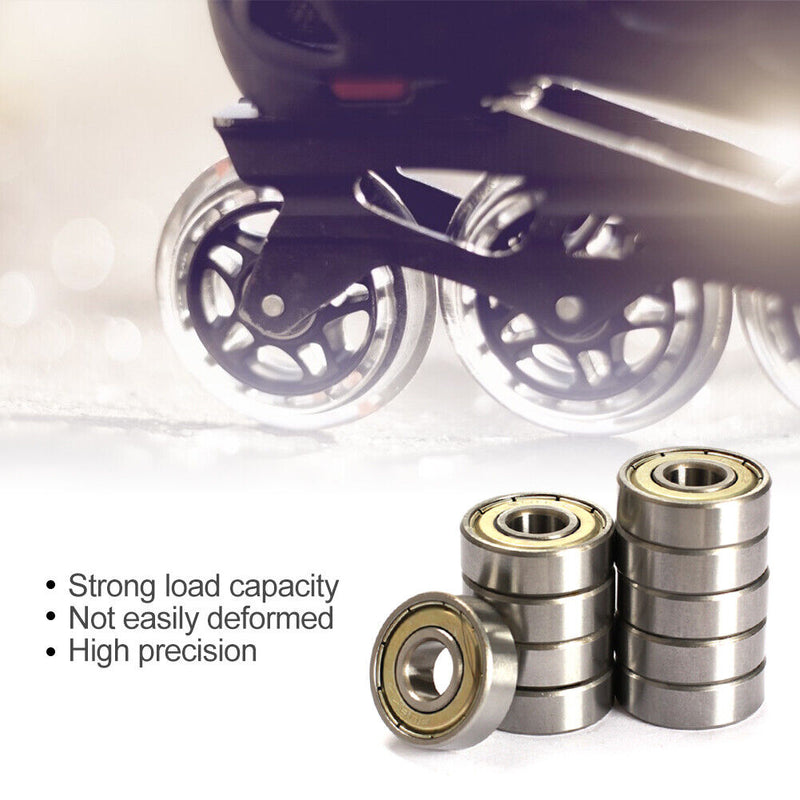 20pcs 608ZZ Ball Bearings Carbon Steel ABEC-7 Bearings for Skateboard Scooter
