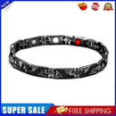 Unisex Magnetic Bracelet Dragon Pattern Detachable Energy Bracelet (Black)