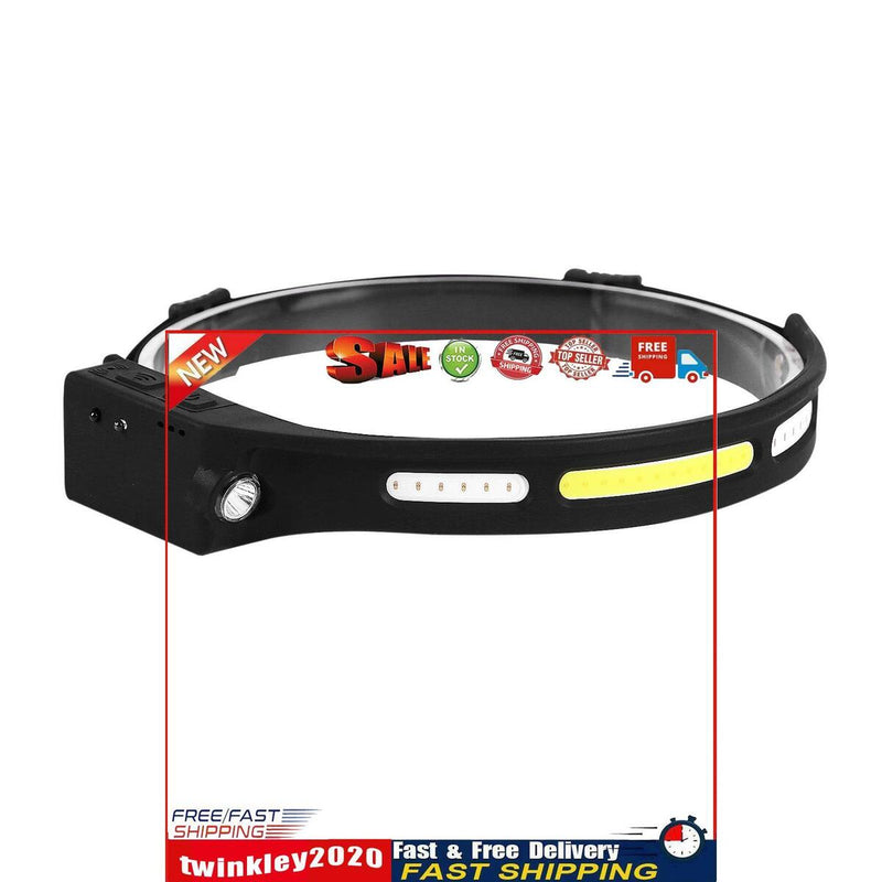 Sensor COB Headlights Adjustable Light Modes Suitable for Wild Fishing Newly