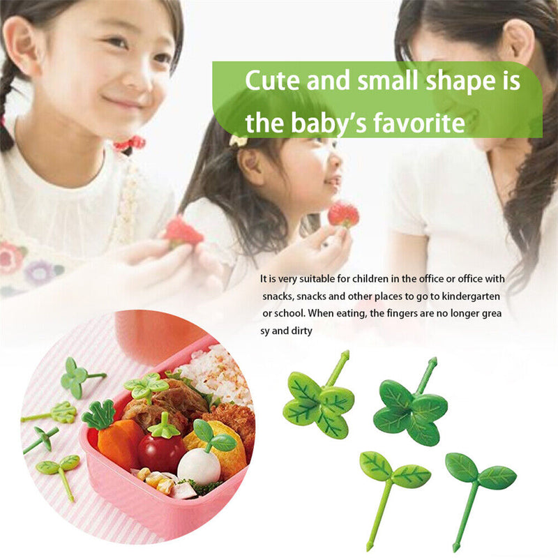 Dining Tableware Reusable Cutlery Four Leaf Clover Cake Scraper Fruit Fork Bud