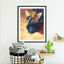 Frameless Painting By Numbers Angel with Wings DIY Handmade Drawing On Canvas