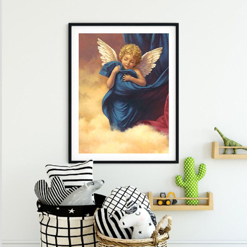 Frameless Painting By Numbers Angel with Wings DIY Handmade Drawing On Canvas