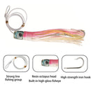 Octopus Squid Fishing Lures Soft Skirt Baits Tuna Trolling Seawater (B)