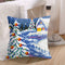 Snow Scene Stamped DIY Cross Stitch Throw Pillowcase 6CT Kit for Car Office Sofa