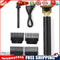 Rechargeable Hair Trimmer Metal Professional Engraving Hair Clipper (Black)