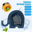 Elephant Drain Sink Basket Water Strainer & Gadgets Storage (Dark Blue) Newly
