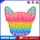 Anti-Stress Intelligent Push Bubble French Bulldog Kid Fun Board (Macaroon)