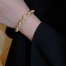 Double Chain Cubic Zirconia Adjustable Luxury Bracelet Crystal Jewelry Couple
