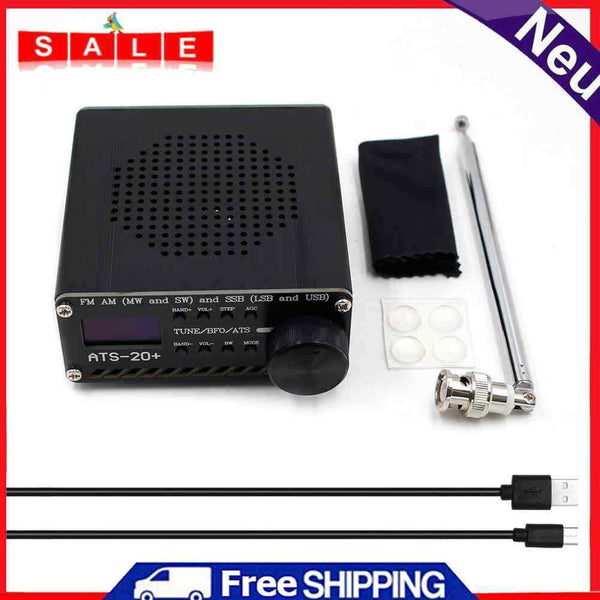 SI4732 Full Band Radio ATS-20+ Receiver FM AM (MW SW) SSB (LSB USB) + Antenna