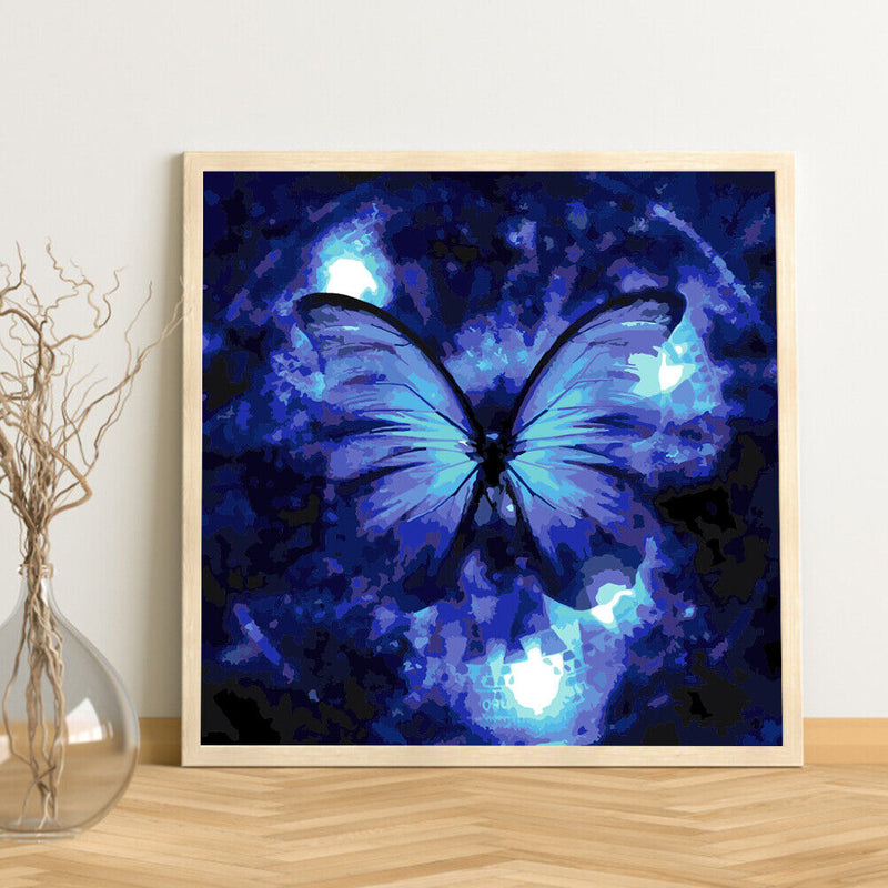Butterfly Oil Paint By Numbers Kit DIY Acrylic Painting Canvas Frameless Picture