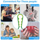 4 in 1 Lid Jar Opener Nonslip Can Bottle Opener Kitchen Tool (Green Yellow)