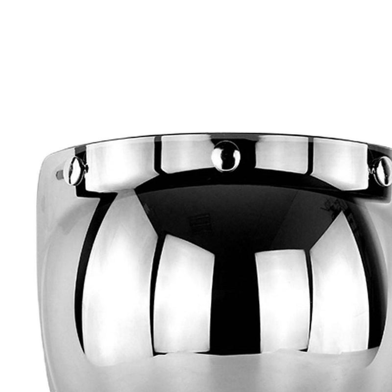 2x Motorrad 3-Snap Flip Up Universal Blase Visier für Open Face Halb Helm,