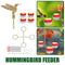 Courtyard Bird Feeder Set - Outdoor Spring Birds Water Drinking for Garden