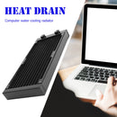 Water Cooling Radiator for Desktop Computer 12 Tube Square Aluminum CPU Heatsink