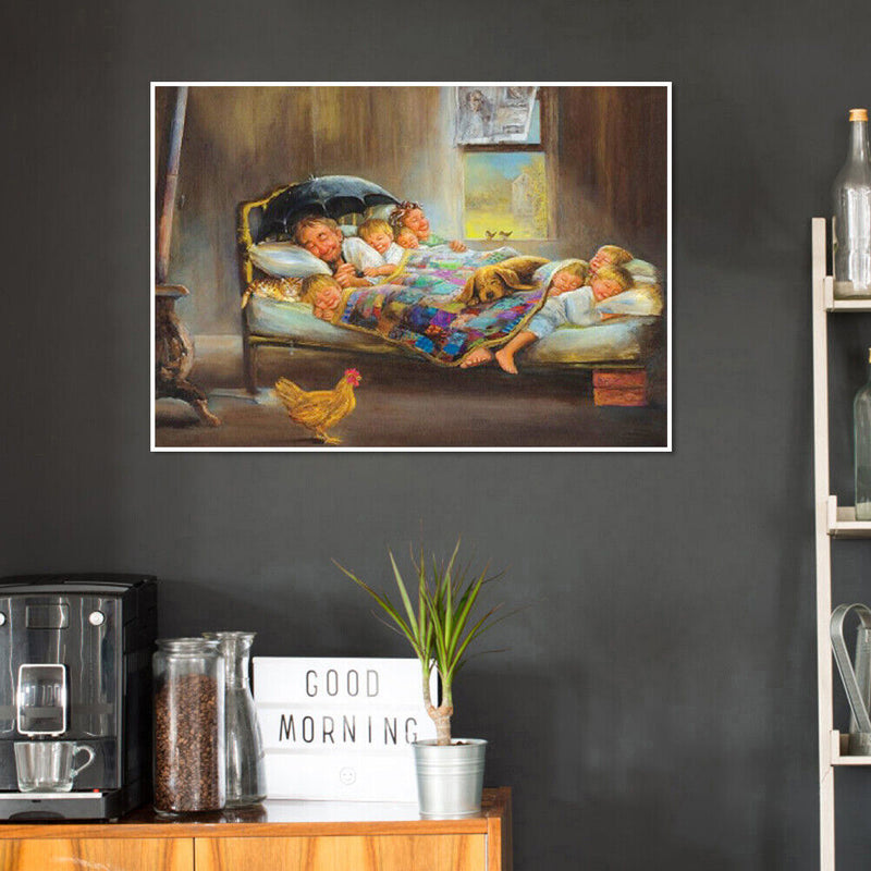 5D DIY Full Drill Diamond Painting Happiness Family Cross Stitch Embroidery Kit