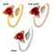 Yarn Guides Finger Wear Rose Flower Shape Sewing Crochet Loop Knitting Ring