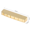 42mm Slotted Brass Metal String Nut for 6-String LP Electric Bass Guitar
