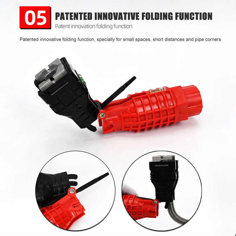Foldable Double End Sink Installation Sleeve Magnetic 18 in 1 Water Pipe Wrench