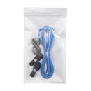 Elastic Lazy No Tie Sport Easy Lock Reflective Unisex Shoelaces (Blue)