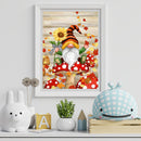 5D DIY Diamond Drawing Autumn Mushroom Goblin Full Round Drill Wall Art (B5052)