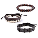 Multi-Layer Handmade PU Retro Braided Bracelet Jewelry for Men Women(8)