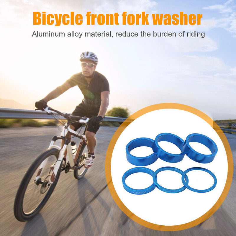 6pcs CANSUCC Bike Headset Washer MTB Bicycle Front Fork Washers Spacers Gaske