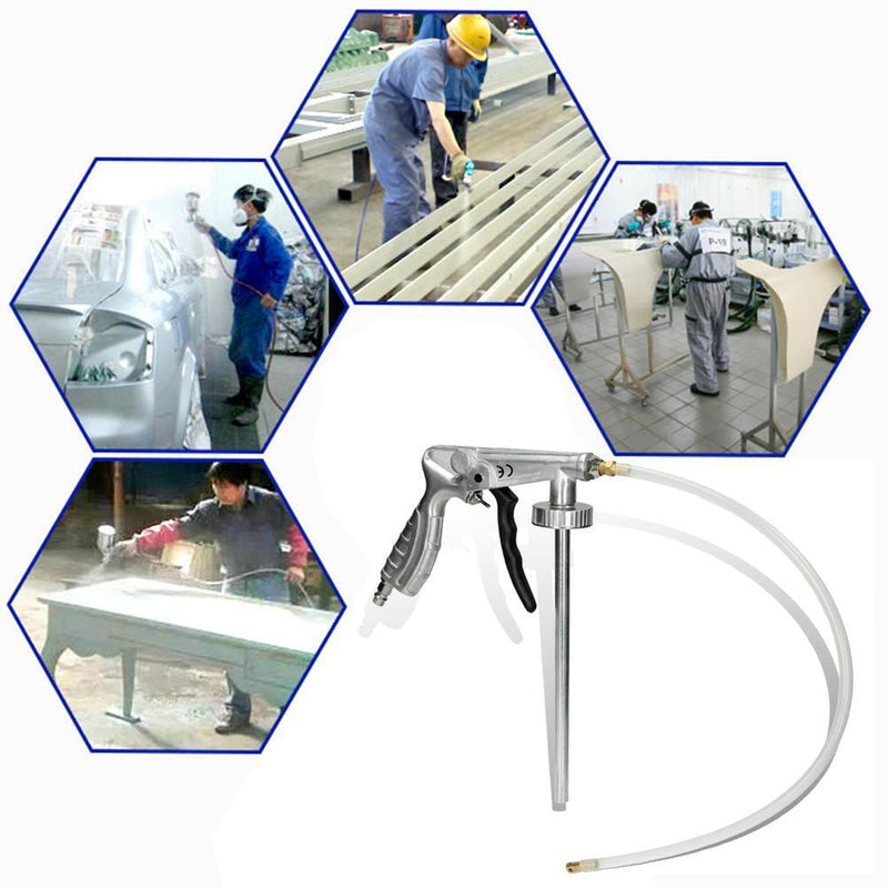 Suction Coating Pneumatic Spray Gun Air Sandblaster Sandblasting Blast Gun Newly