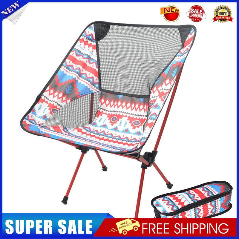 Ultralight Camping Chair Folding Outdoor Hiking BBQ Picnic Seat (White)