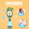 Handheld Spray Fan Comfortable Cool Mist Dinosaur Fan for Kids (Green)