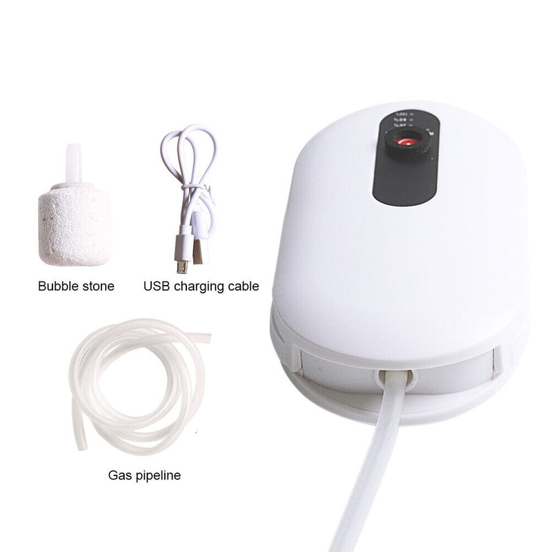 1500mAh Mute Fish Tank Aerator AC DC Dual-purpose Aeration Pump Tackle Equipment