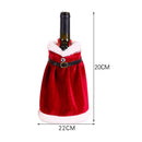 Chirstmas Wine Bottle Cover Dinner Table Champagne Bottle Cap Home Decor (A)