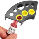 8 Holes Plastic Fan Shaped Tattoo Ink Cup Holder Stand Pigment Cup Rack