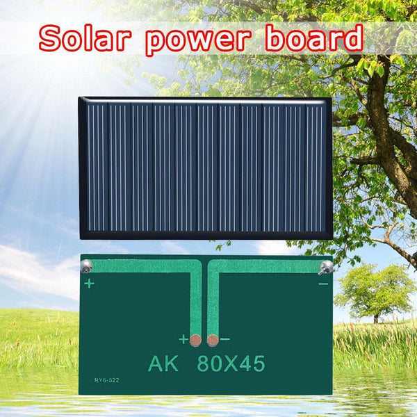 5V 75MA Mini Solar Panel Black DIY Battery Cell Phone Modul 80*45mm Charge Z2L9