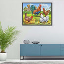 5D Diamond Painting Kit DIY Chicken Coop Full Round Drill Mosaic Pictures