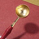 Wooden Handle Wax Seal Melting Furnace Spoon Melt Stove Stick Accessory (B)