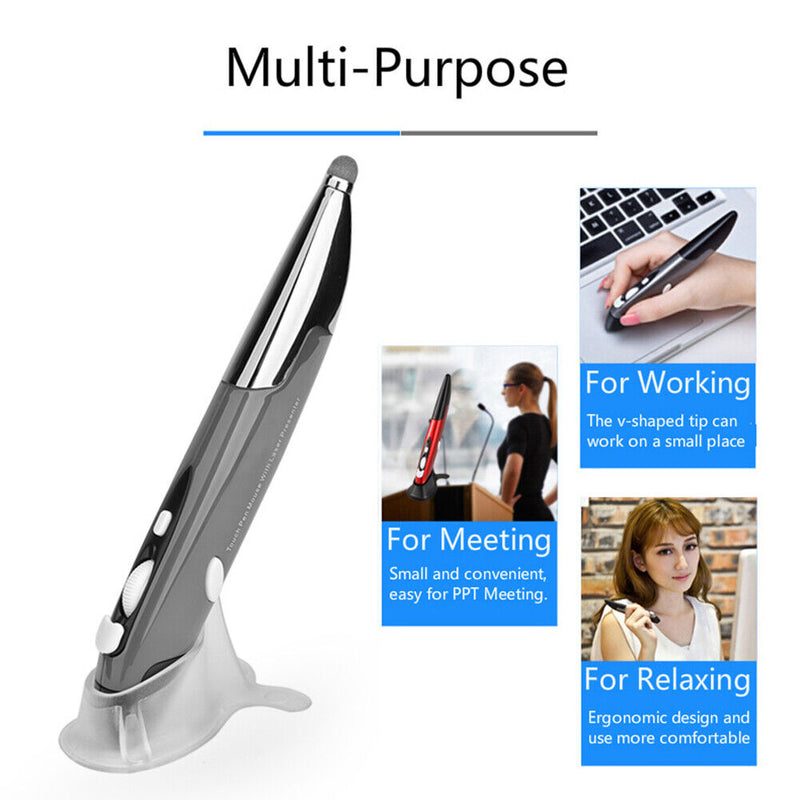 PR-06 3-Inch RF 2.4GHz Wireless Mouse Presenter Presentation Remote Stylus Pen