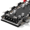 1 To 8 Multi Way RGB PWM HUB Splitter for PC Fan 12V/4 Pin LED Light Adapter