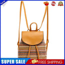 #A Women Straw Shoulder Backpack Boho Summer Beach Embroidery Woven Schoolbags