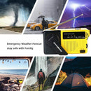 Torch Reading Lamp Dynamo Wind Up Emergency Radio Hand Crank AM/FM Radio