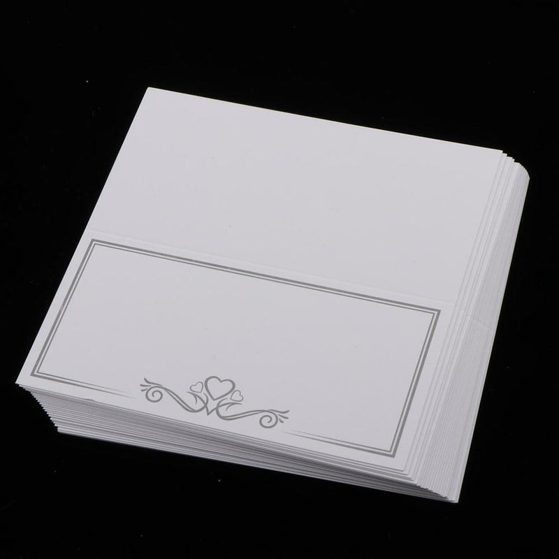 Wedding Table Place Cards White Table Numbers Cards Name Cards for Table Settin`