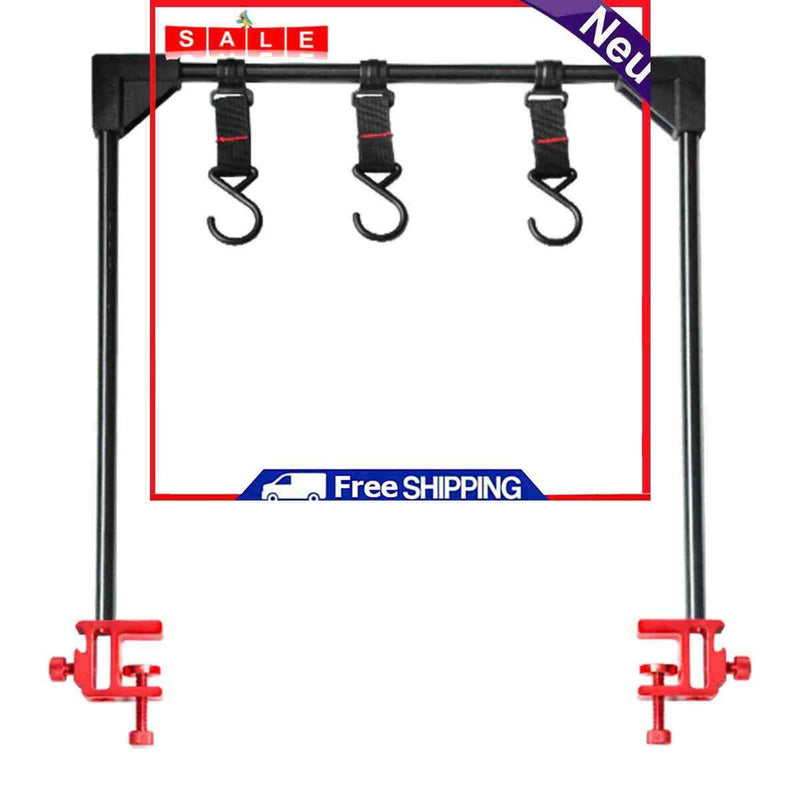 Outdoors Camp Table Mounted Shelf Hanging Storage Rack for Barbecue Camping