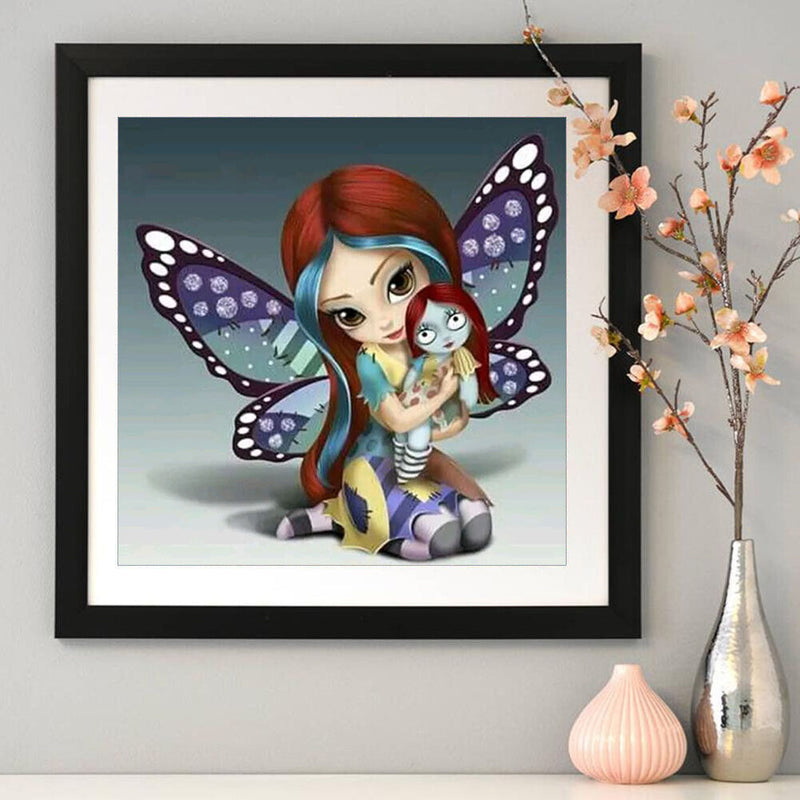 5D Diamond Painting Elf Girl Full Round Drill Mosaic Cartoon DIY (A2073) Newly
