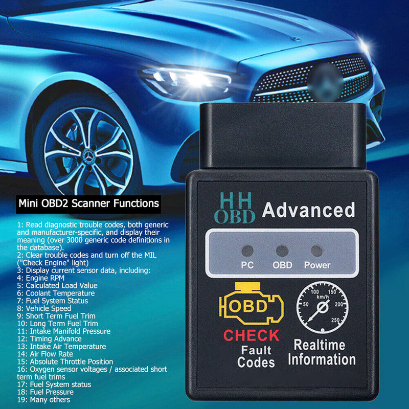 HH OBD ELM327 V2.1 Wireless OBD2 OBDII Car Scanner