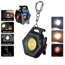 COB LED Keychains Flashlight 500lm Waterproof Work Lamp for Camping (A)