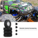 4pcs Wheel Rims Tire Set for 1/10 Axial Hsp Redcat Traxxas RC Off-Road Truck Car