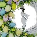 Easter Rabbit Wreath Door Acrylic Bunny Garland Home Decoration (D)